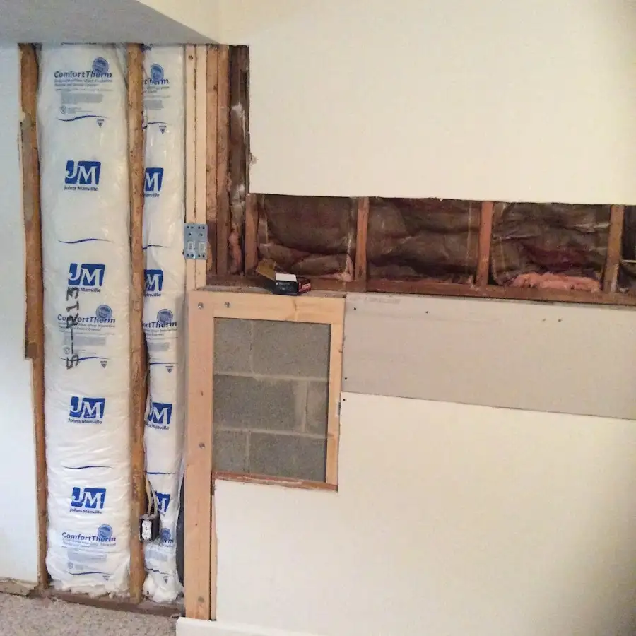 Wall insulation replacement during Contents Cleaning & Restoration in Decatur